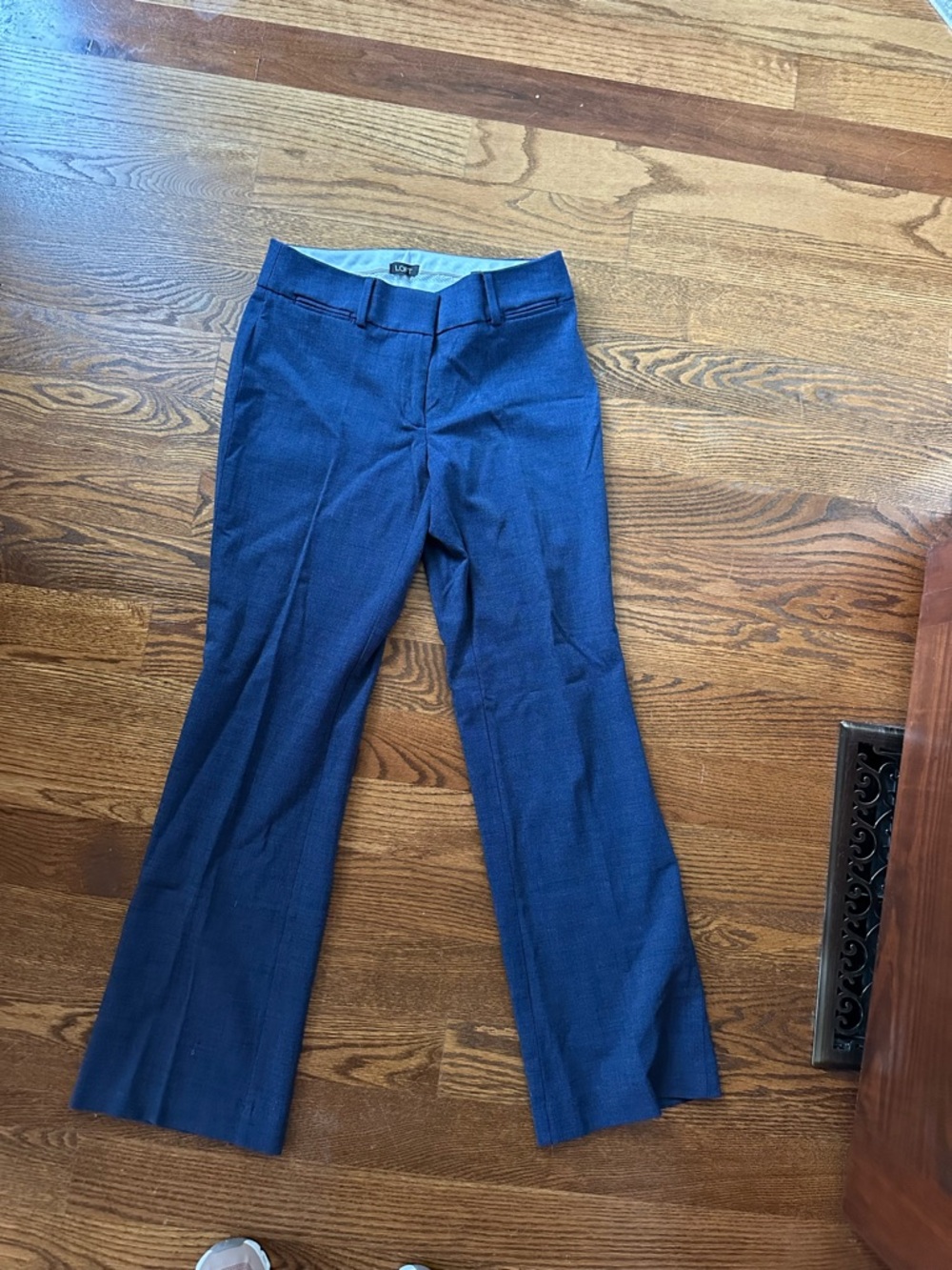 LOFT Navy Julie Trouser
